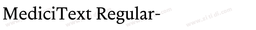 MediciText Regular字体转换